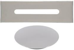 Water Fun Acél || túlfolyó- és lefolyó takaró szett szabadon álló kádhoz, silver (KSL-001) - waterfun