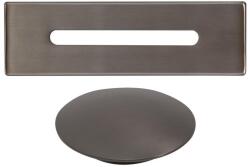 Water Fun Acél túlfolyó- és lefolyó takaró szett szabadon álló kádhoz, gun gray (KGG-001) - waterfun