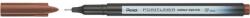 Pentel Tűfilc, 0, 4 mm, PENTEL "Pointliner", dióbarna (PENS40E) - tintasziget