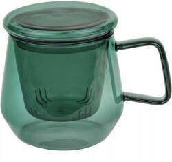 Bredemeijer Livorno Set de ceai pentru o persoană, sticlă borosilicată, capacitate: 0, 29 litri, înălțime: 88 mm, verde