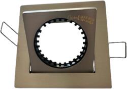  Beépíthető, négyzetes spot lámpatest , INDELUZ, billenthető, matt króm, öntött alumínium ötvözetből (35518)