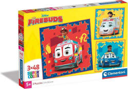 Clementoni Disney Firebuds - 3 x 48 db-os puzzle (25311 CL) (25311 CL)
