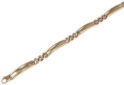 Ékszershop Bicolor lapok arany karlánc (1319696)