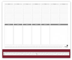PD Calendar Könyöklő 59x41 bordó 2026 (PAP4080-0358)