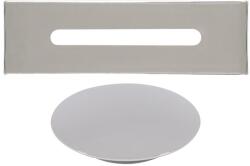 Water Fun Acél || túlfolyó- és lefolyó takaró szett szabadon álló kádhoz, silver (KSL-001)