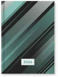 VECTRALINE Határidőnapló VECTRALINE Csíkos B/6 napi fehér lapos 2026 (23_09810)