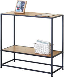 Intenso Home konzolasztal / előszobai lerakóasztal 80 x 36cm (Aranytölgy) | Masszív fém váz (INT-XGZ803680TL)