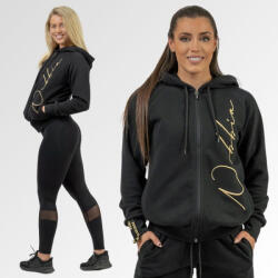 NEBBIA - Cipzáros melegítőfelső 845 (black-gold) (L) - NEBBIA