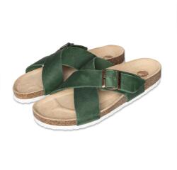 Vlnka Női anatómiai parafa papucs "Martina" - zöld felnőtt cipő méret 36