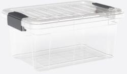 Dunya Plastik Tárolódoboz tetővel - átlátszó, 3, 2 L (Lock&Keep)