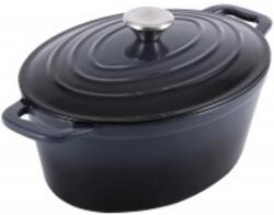 Carl Schmidt Sohn XANTEN, kiváló minőségű zománcozott öntöttvasból kacsasütő, sütőtál 36 x 28 cm, fekete, 7, 7L (75262)