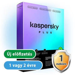 Kaspersky Plus 2024 HUN 1 eszköz, 1 év online vírusirtó szoftver (KL1042ODADS) - szamitogepvilag
