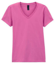 Gildan GIL64V00-EX rövid ujjú V-nyakú softstyle Női póló Azalea-L (gil64v00-exaz-l)