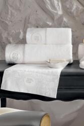 Tivolyo Home GRANT törölközőkből és fürdőlepedőkből álló ajándékcsomag, 3 db Fehér / White Szett (kis, 30 x 50 cm-es törölköző, klasszikus 50 x 100 cm-es törölköző, 75 x 150 cm-es fürdőlepedő)