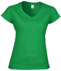 Gildan GIL64V00-EX rövid ujjú V-nyakú softstyle Női póló Irish Green-XL (gil64v00-exig-xl)
