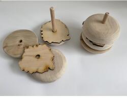 Golen Natúr fa játék - Rudas hamburger - szétszedhető