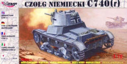 Mirage Hobby Deutscher Panzer C 740 (r) 1: 72 (72619)
