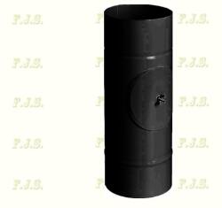 FM Füstcső Ø150/40 tisztítónyílással fekete acél