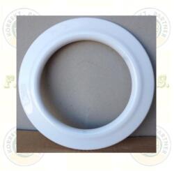  Füstcső Csőrózsa Ø105 mm fehér zománcozott