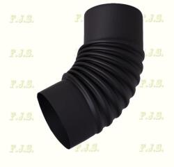  Füstcső könyök Ø150/45°(120°) fekete vas