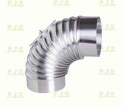 FM Füstcső alumínium Könyök Ø100/ 90° tisztítónyílással natúr