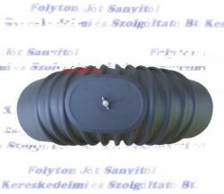 FM Füstcső Könyök Ø150/90° tisztítónyílással fekete acél