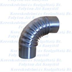 FM Füstcső alumínium Könyök Ø100/ 90° natúr