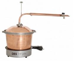 DES Illóolaj lepárló 10 L elektromos fűtéssel, átfolyós hűtővel, ingyenes szállítással!