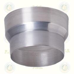 FM Bővítő Ø105-120 mm vastag falu 1mm Natúr acél Füstcső