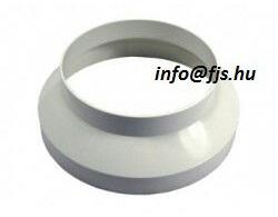 FM alumínium szűkítő Ø 76- 60 mm Szinterezett fehér