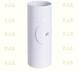 FM alumínium füstcső Ø100/ 33, 3 tisztítónyílással Szinterezett fehér