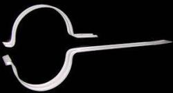 FM alumínium csőbilincs Ø110 mm színterezett fehér