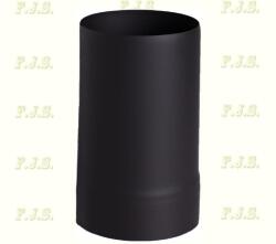 FM füstcső Ø130/300 Vastag falú 1 mm fekete acél