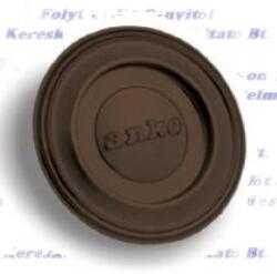 Anko Falhüvely Ø118mm csőrózsával dugóval Füstcső barna zománcozott Fali hüvely fi 118 mm