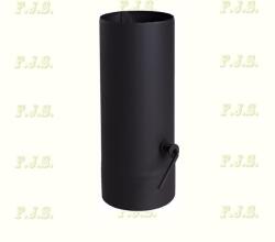 FM Füstcső huzatszabályzós Ø120/400 fekete acél pillangószelep