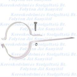 FM alumínium csőbilincs Ø130 mm színterezett fehér