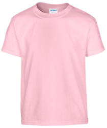 Gildan GIB5000 rövid ujjú pamut gyerek póló - light pink szín (giB5000lp-m) - ankit