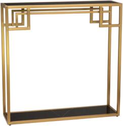 Settimo Consola moderna alama cu blat negru ASTORIA 90 x 25 cm (EV072)