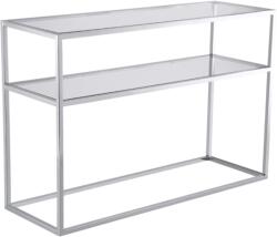 Settimo Consola moderna argintie cu blat din sticla Bristol 120 x 40 cm (EV074)
