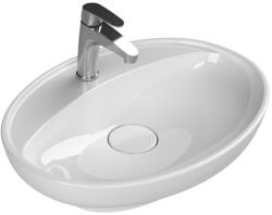CeraStyle LAL C - PULTRA ültethető - Top Counter - porcelán mosdó - ovális - 60 x 46 cm (072200-u) - gardenet