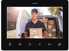 DVC Monitor video TFT hands-free 7" pentru sisteme interfon DVC 2 Easy, montaj pe suprafață, carcasă albă - DVC DF7-BS (DF7-BS)