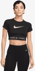 Nike Pro Womens Dri-FIT Short-Sleeve Cropped Graphic Top M | Femei | Tricouri | Negru | HV3673-010