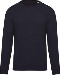Kariban KA480 MEN'S ORGANIC COTTON CREW NECK RAGLAN SLEEVE SWEATSHIRT 2XL (K480-FRENCH NAVY HEATHER-XXL-20)