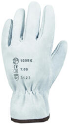  Bőrkesztyű, Szürke Marhahasíték Erős Tenyér és Kézhát_9