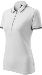 MALFINI Urban galléros póló női fehér 2XL (2200017)