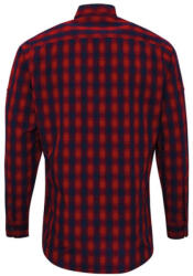 Premier PR250 'MULLIGAN' CHECK - MEN'S LONG SLEEVE COTTON SHIRT XL (PR250RDNYXL)