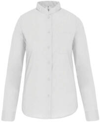 Kariban KA514 LADIES' LONG-SLEEVED MANDARIN COLLAR SHIRT XS (K514-WHITE-XS-12)