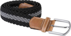 K-UP Kp805 Braided Elasticated Belt U (kp805-black/mid Grey-uniq-60)