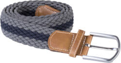 K-UP Kp805 Braided Elasticated Belt U (kp805-mid Grey/navy-uniq-60)