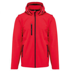 Kariban KA422 UNISEX 3-LAYER SOFTSHELL HOODED JACKET WITH REMOVABLE SLEEVES 3XL (3663938293134)